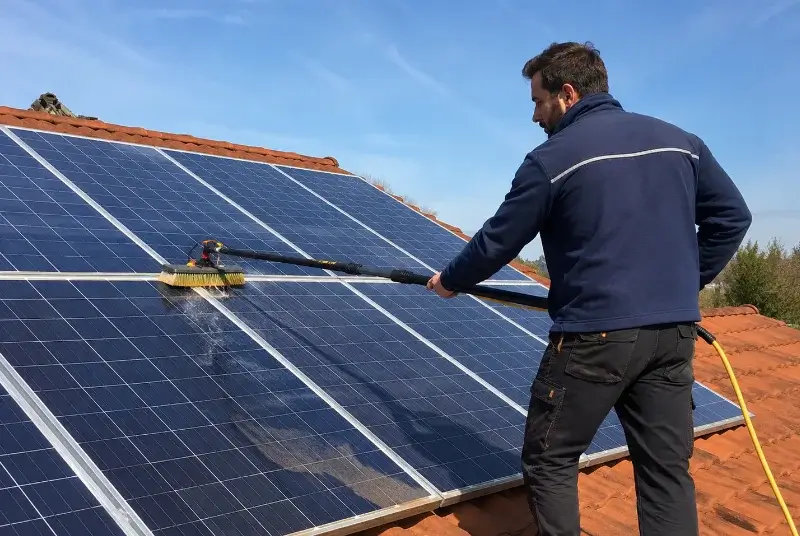 Nettoyage et entretien de panneaux solaires à Saint-Cyr-sur-Menthon